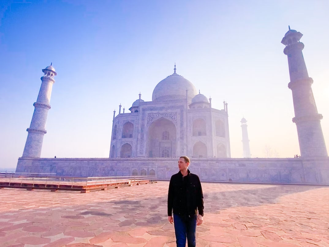 Visitor at Taj Mahal