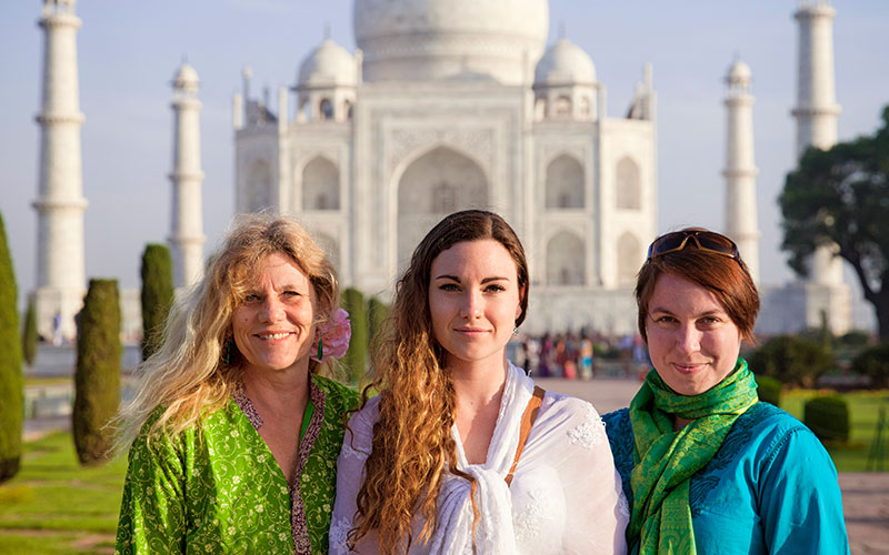 Tourist at Taj