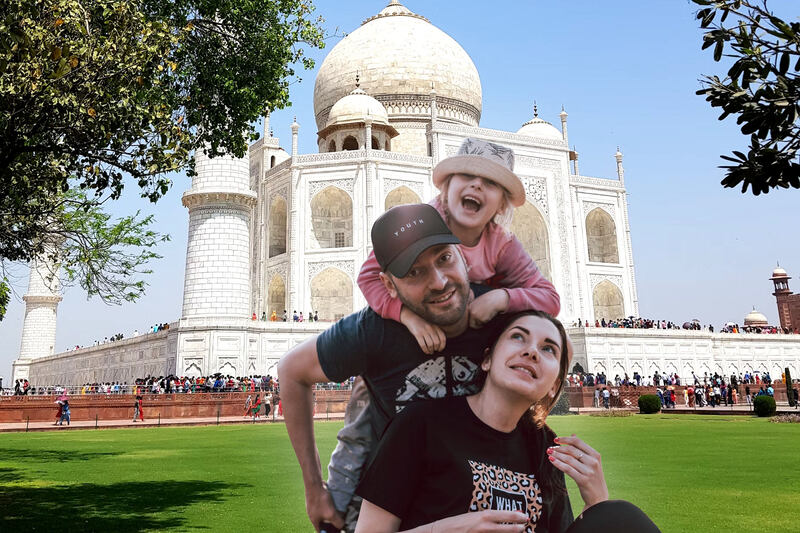 Taj With Family