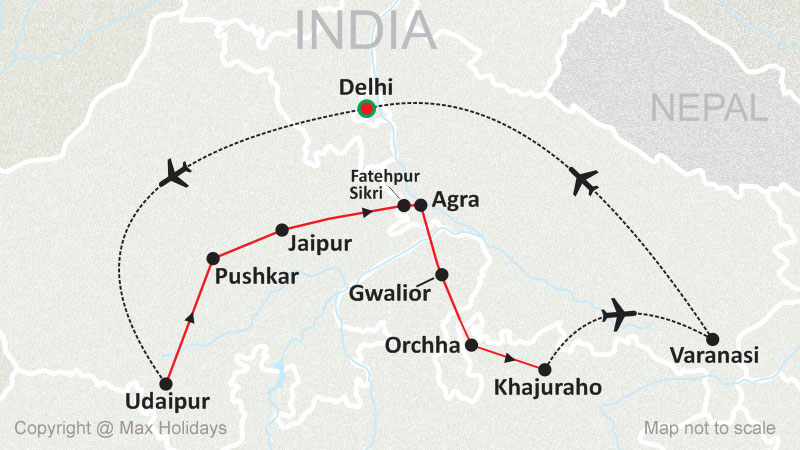 North India Delight Map
