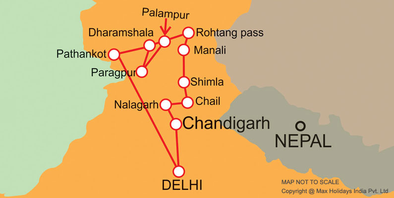 Discover Telangana Tour Map