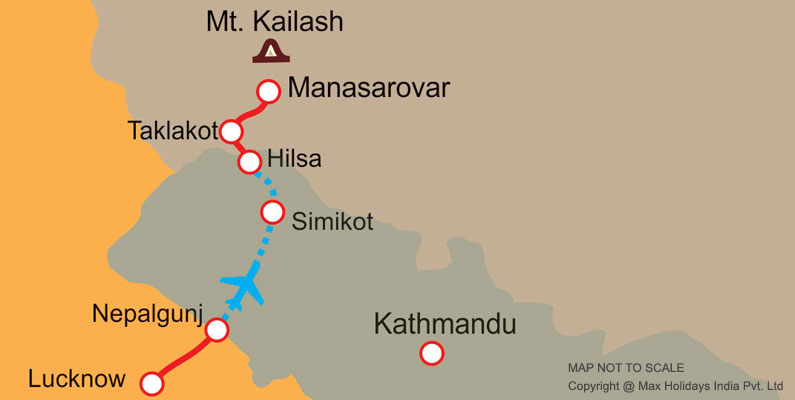 Kailash Mansarovar VIP Map
