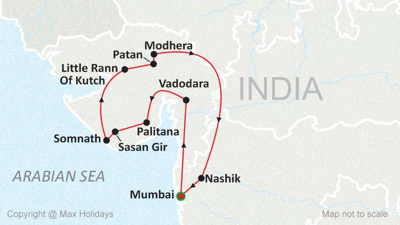 Hidden Treasures of Gujarat Map