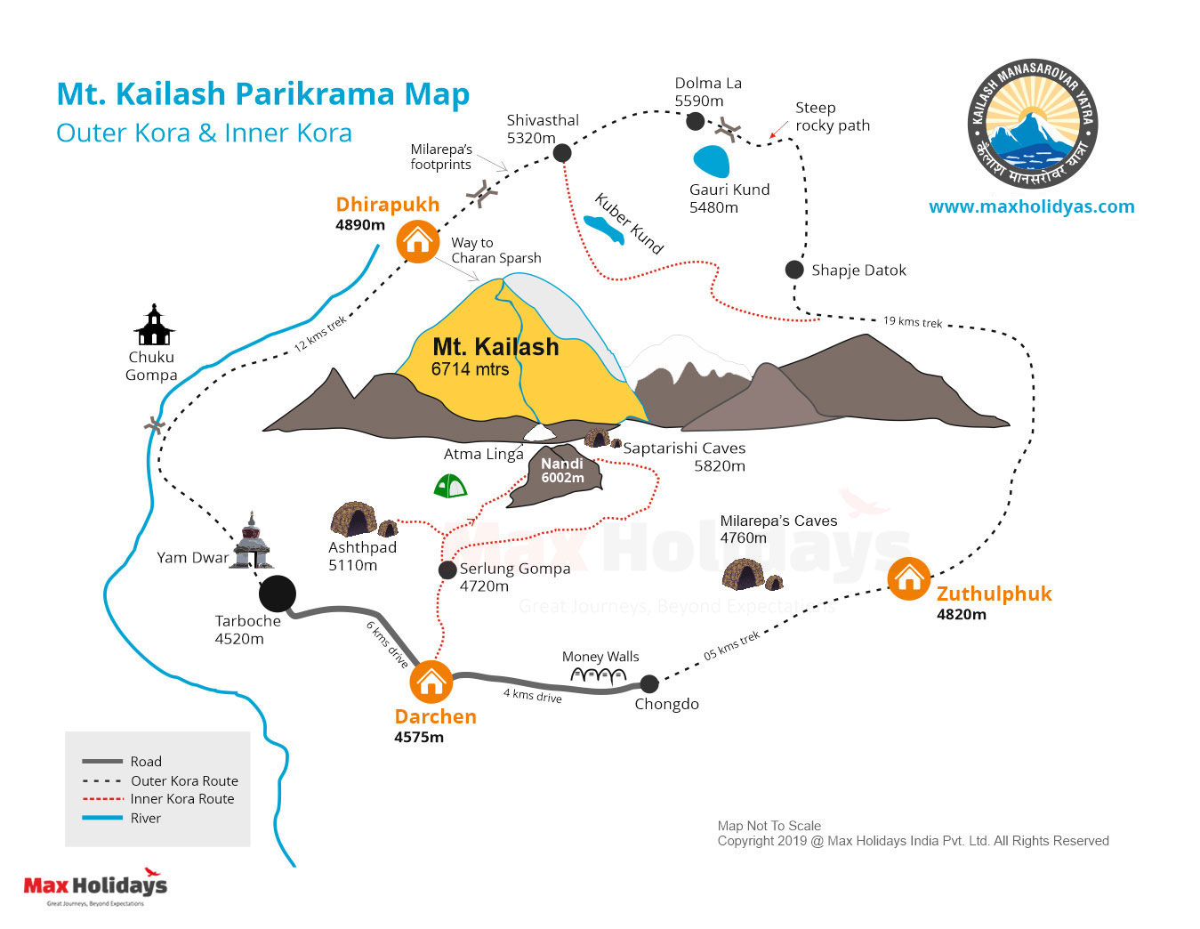 Kailash Yatra Map